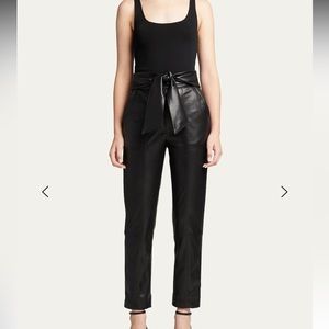 Jonathan Simkhai | Black Tessa Vegan Leather Pants | Size 6
